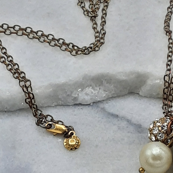 J. Crew Long Cluster Pearl Charm Necklace - Picture 8 of 9